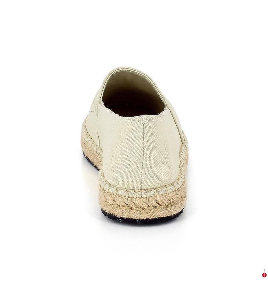 Espadrilles aus Leinen - Beige