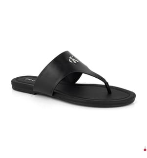 Flip-Flops aus Kunstleder - Schwarz
