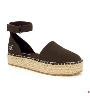 Platform Canvas Espadrilles - Braun