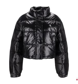 Shine Crop Steppjacke - Schwarz