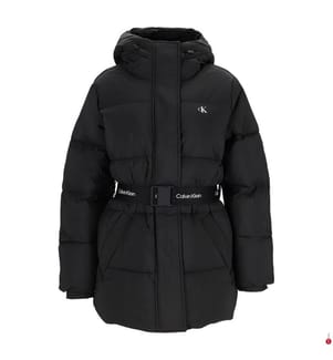 Gürtel-Steppjacke - Schwarz