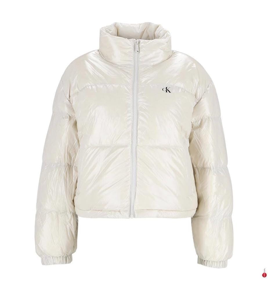 Wendesteppjacke - Beige und Weiss