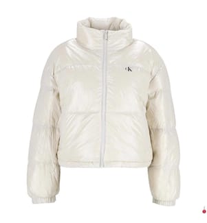 Wendesteppjacke - Beige und Weiss