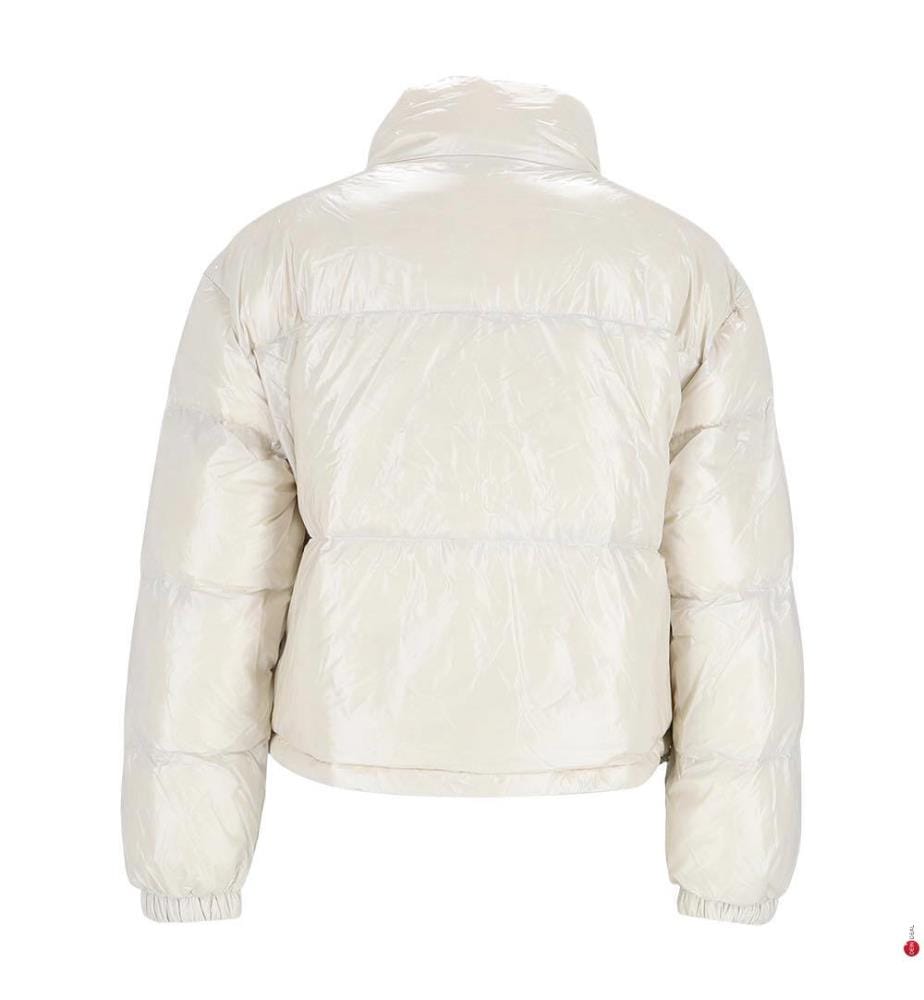 Wendesteppjacke - Beige und Weiss