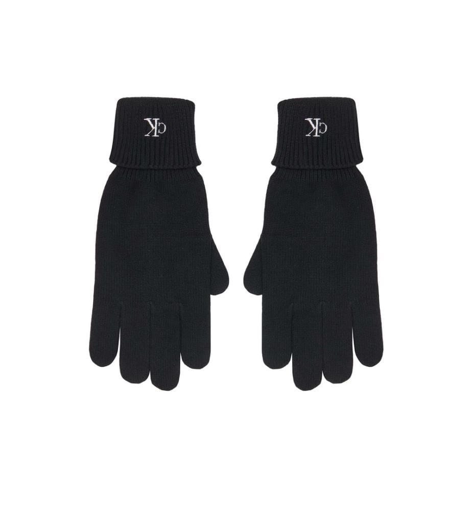 Fein gestrickte Handschuhe – Schwarz