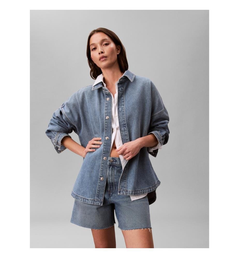 Jeanshemd Denim Boyfriend Shirt Overnight - Nachtblau