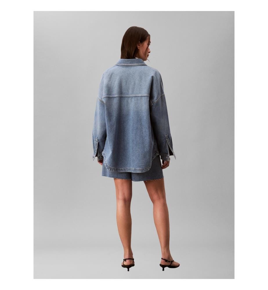 Jeanshemd Denim Boyfriend Shirt Overnight - Nachtblau