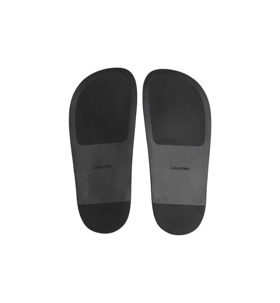 Ledersandalen mit Doppelschnalle - triple black
