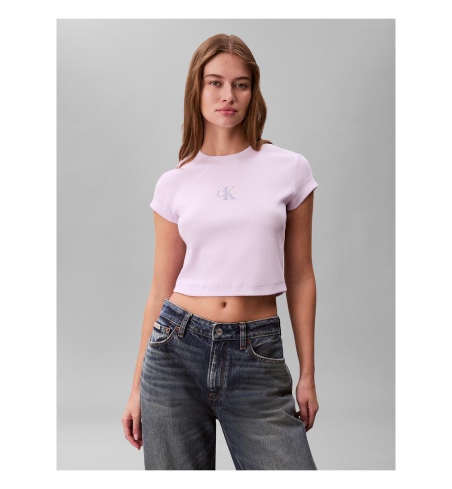 T-Shirt Monologo Baby Rib Tee - Mehrfarbig