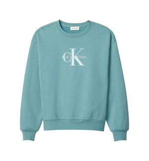 Sweatshirt mit Rundhalsausschnitt - Grün