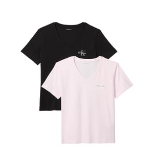 T-Shirts A Logo Vn 2 Stück Tee Standardlänge - Cradle Pink / Schwarz