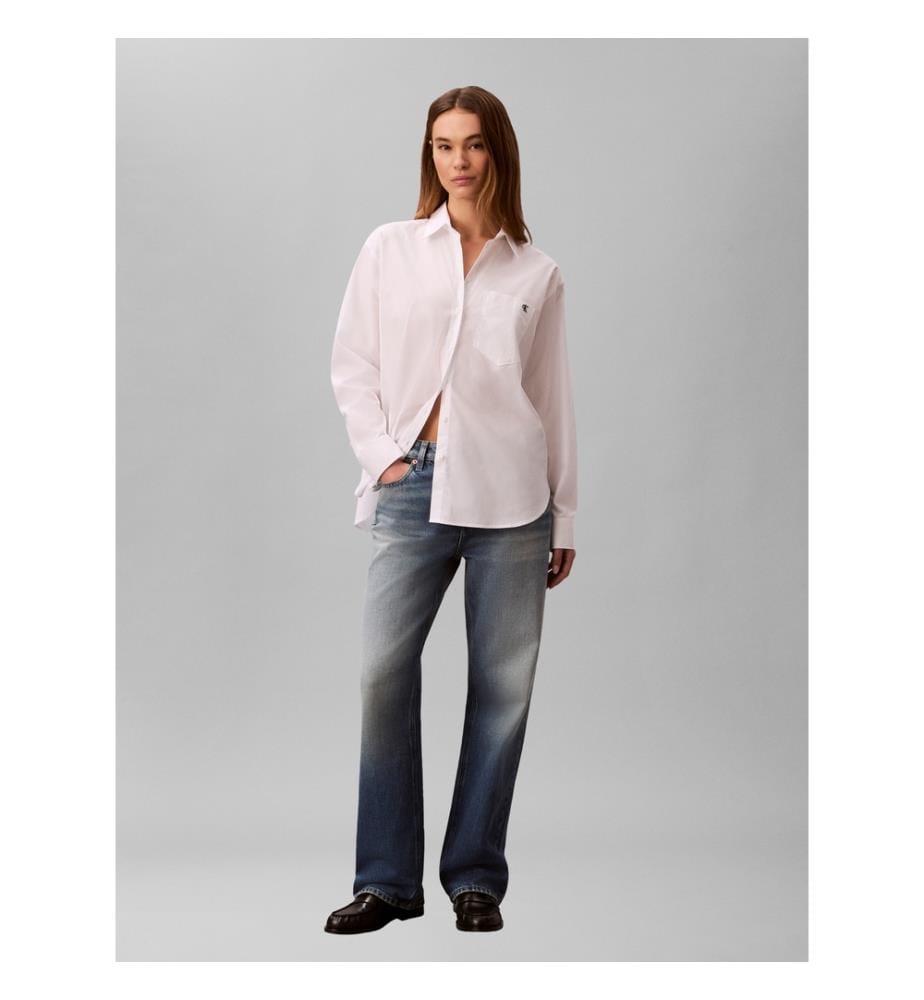 Relaxed Fit Hemd - Weiss