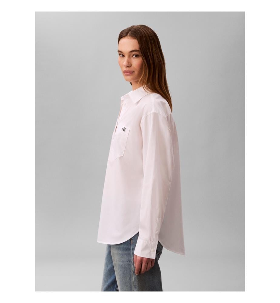 Relaxed Fit Hemd - Weiss
