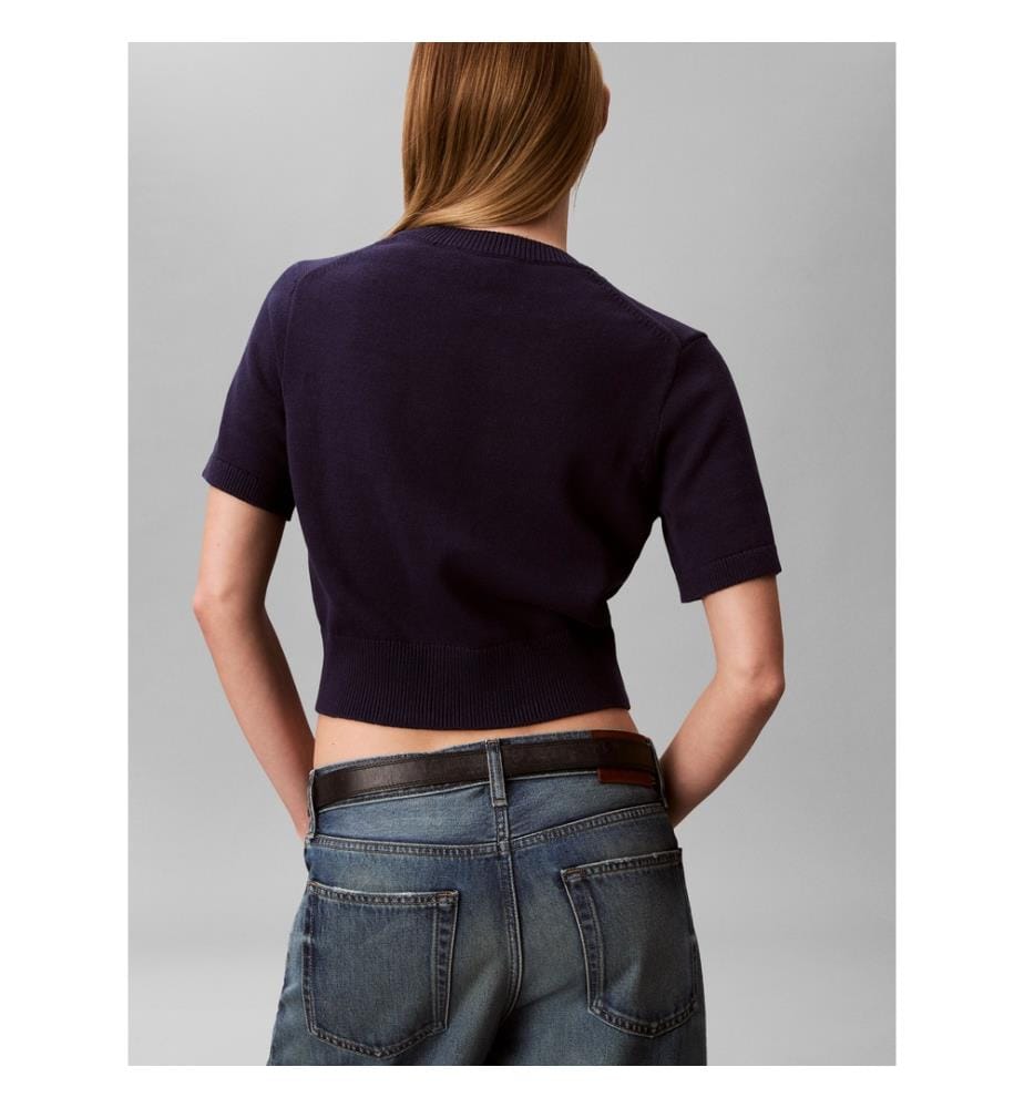 Pullover mit Monogramm - Dunkelblau