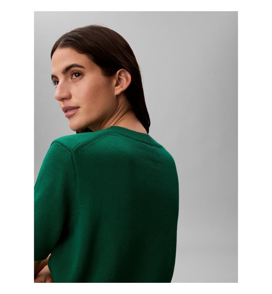 Pullover mit Monogramm - Grün