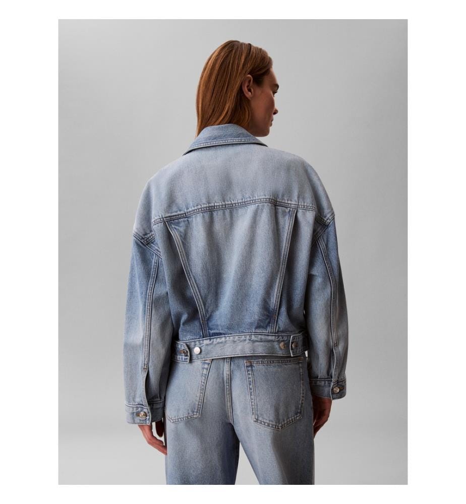 Jeansjacke im Relaxed-Schnitt - Hellblau