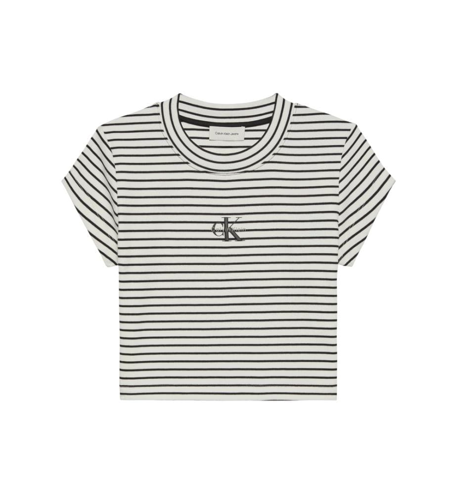 Slim Stripe T-Shirt - Weiss und Schwarz