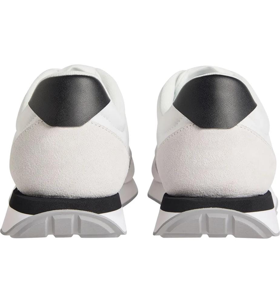 Baskets Low Top Retro Lace-Up Runner - Blanc