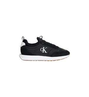 Sneakers Mono-Chaussette Bestickt Leder - black/bright white