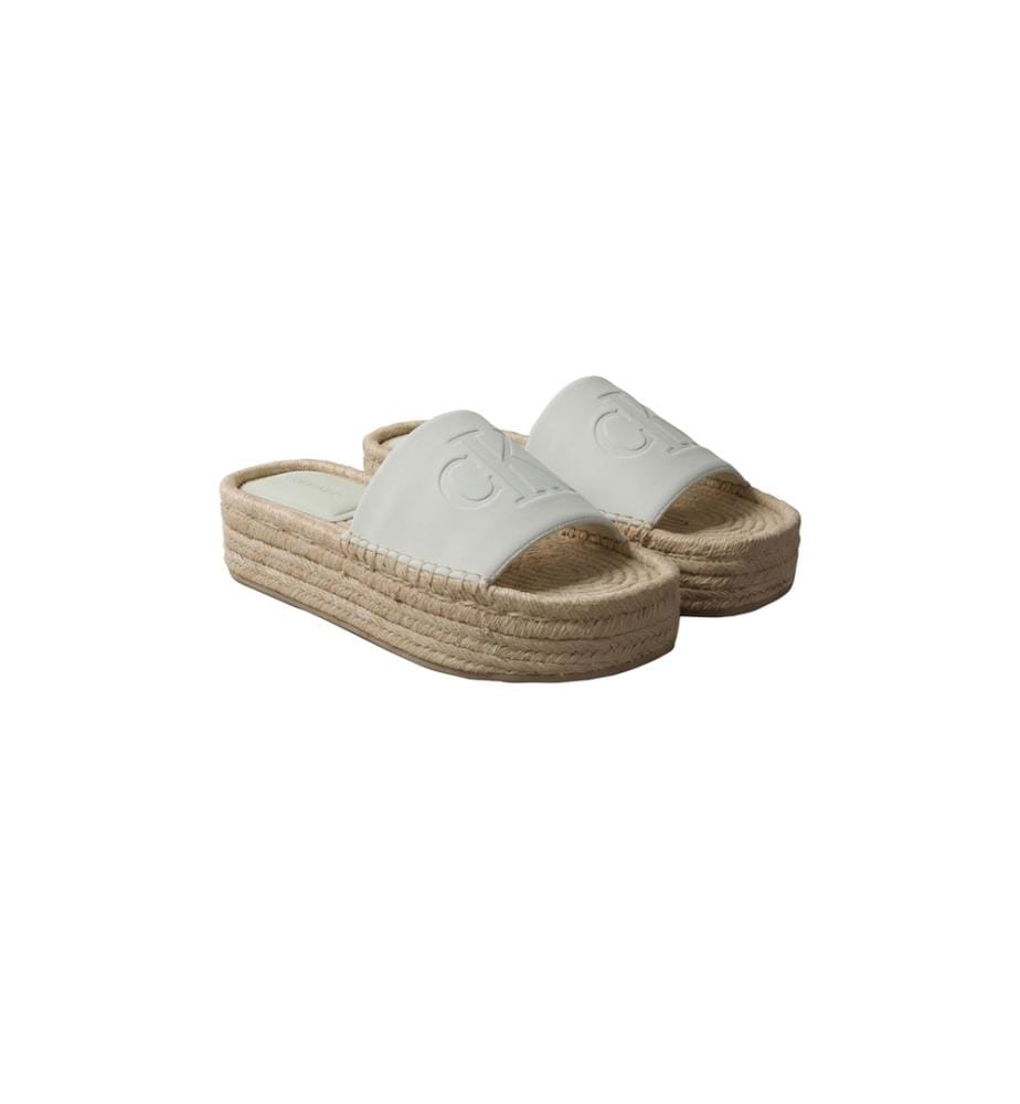 Ebeth Pantoletten - Hellblau und Beige