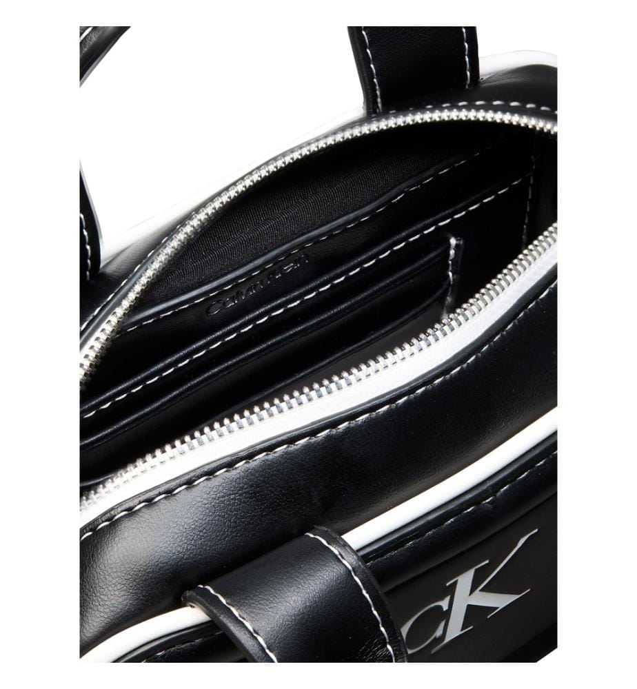 Mini-Handtasche mit CK-Logo – Schwarz