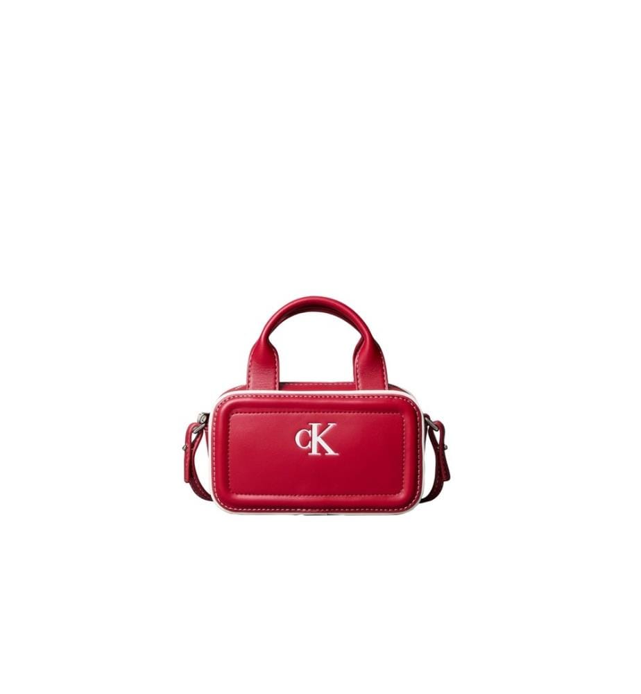 Mini-Handtasche mit CK-Logo – Rot