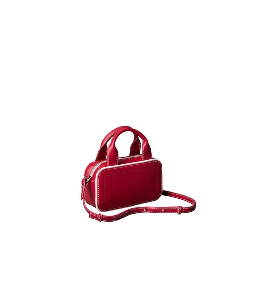 Mini-Handtasche mit CK-Logo – Rot