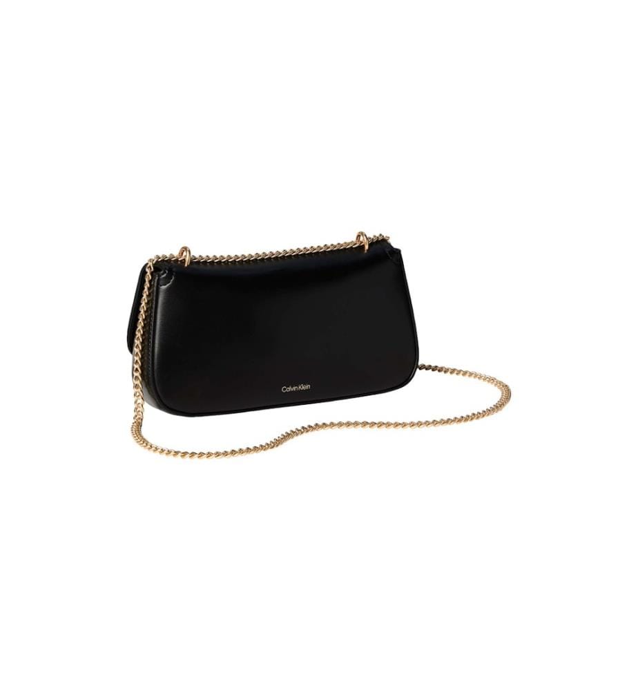 Kleine Umhängetasche mit Kette – Schwarz