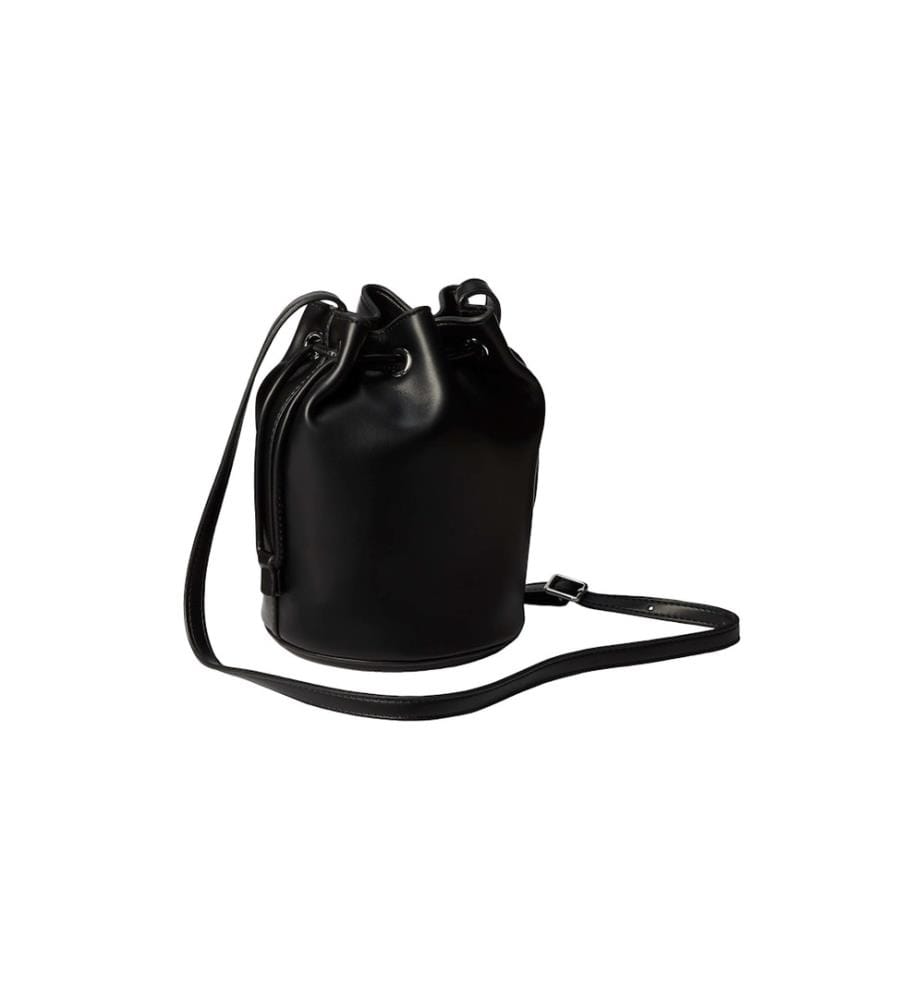Kleine Beuteltasche mit Logo – Schwarz