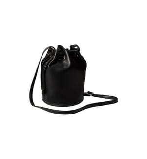 Kleine Beuteltasche mit Logo – Schwarz
