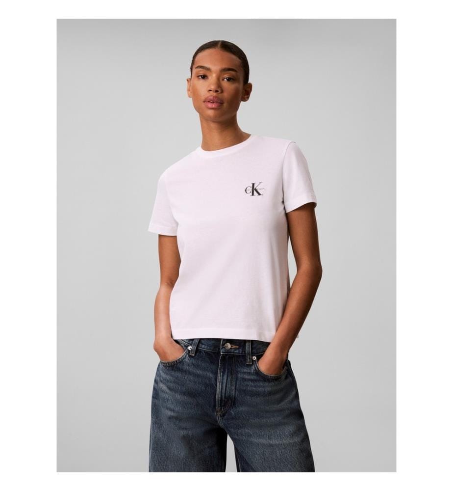 T-Shirts mit Rundhalsausschnitt – Weiss
