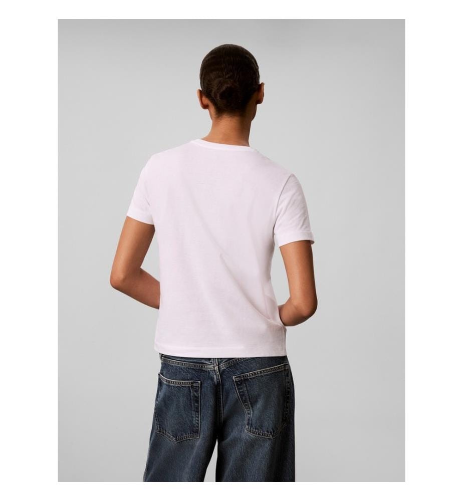 T-Shirts mit Rundhalsausschnitt – Weiss