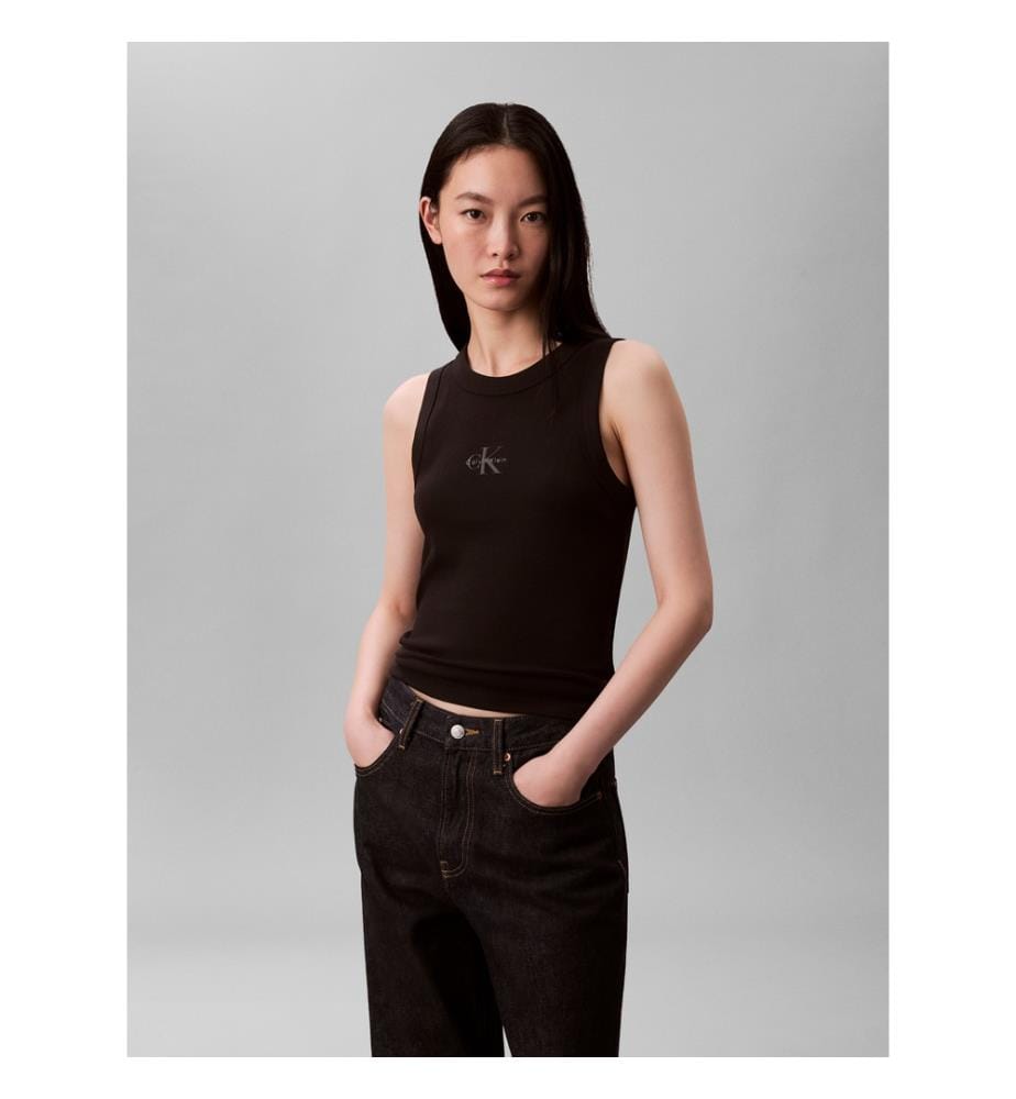 Monogram Tanktop - Schwarz