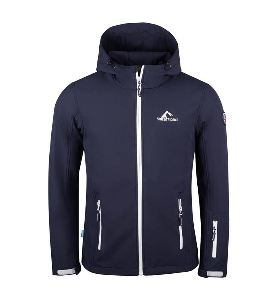 Westfjord Hverfjall Softshell-Jacke - Marine und Weiss
