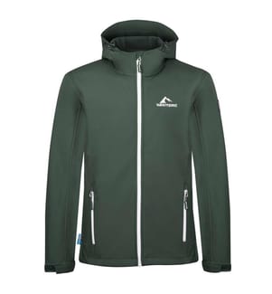 Softshell-Jacke - Dunkelgrün & Weiss