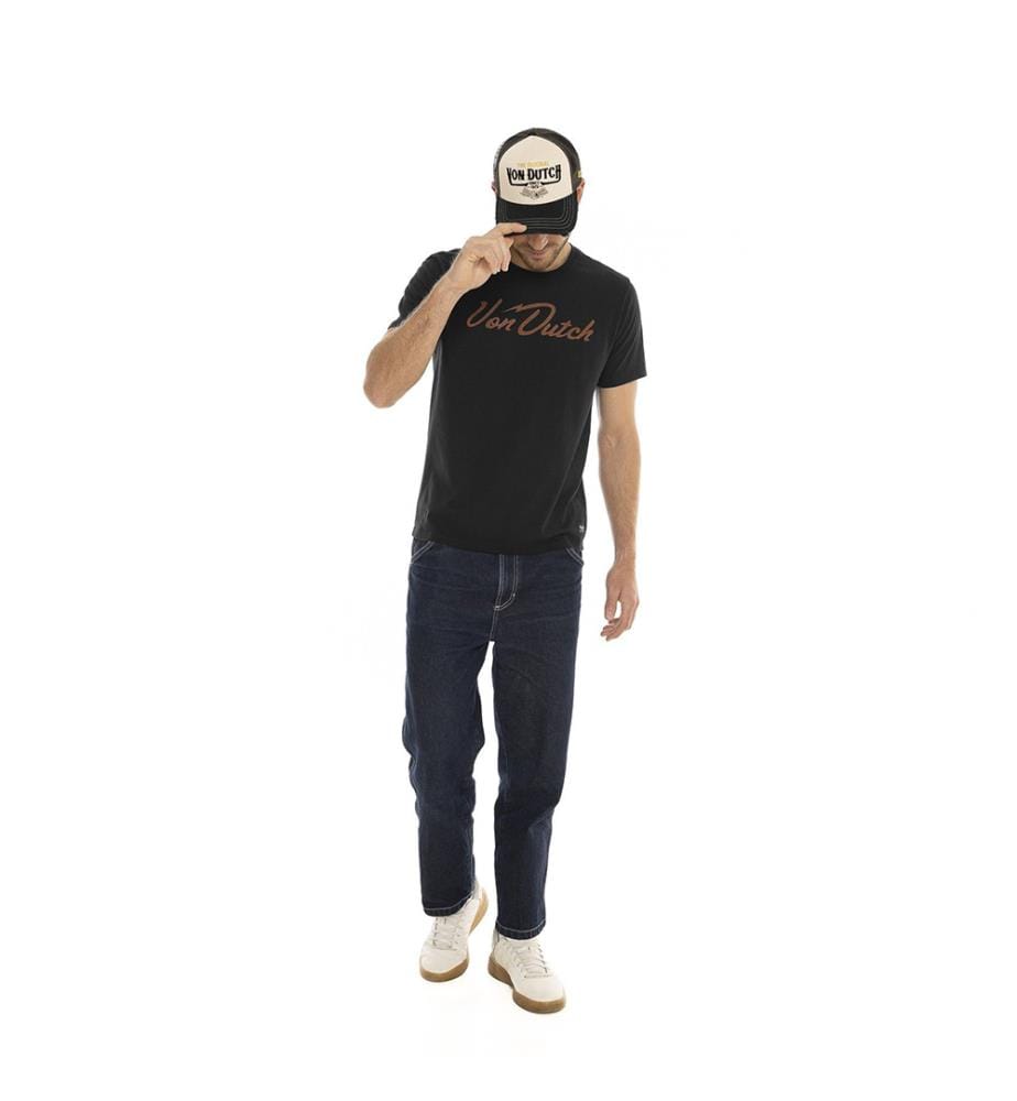 T-Shirts - Schwarz/Orange