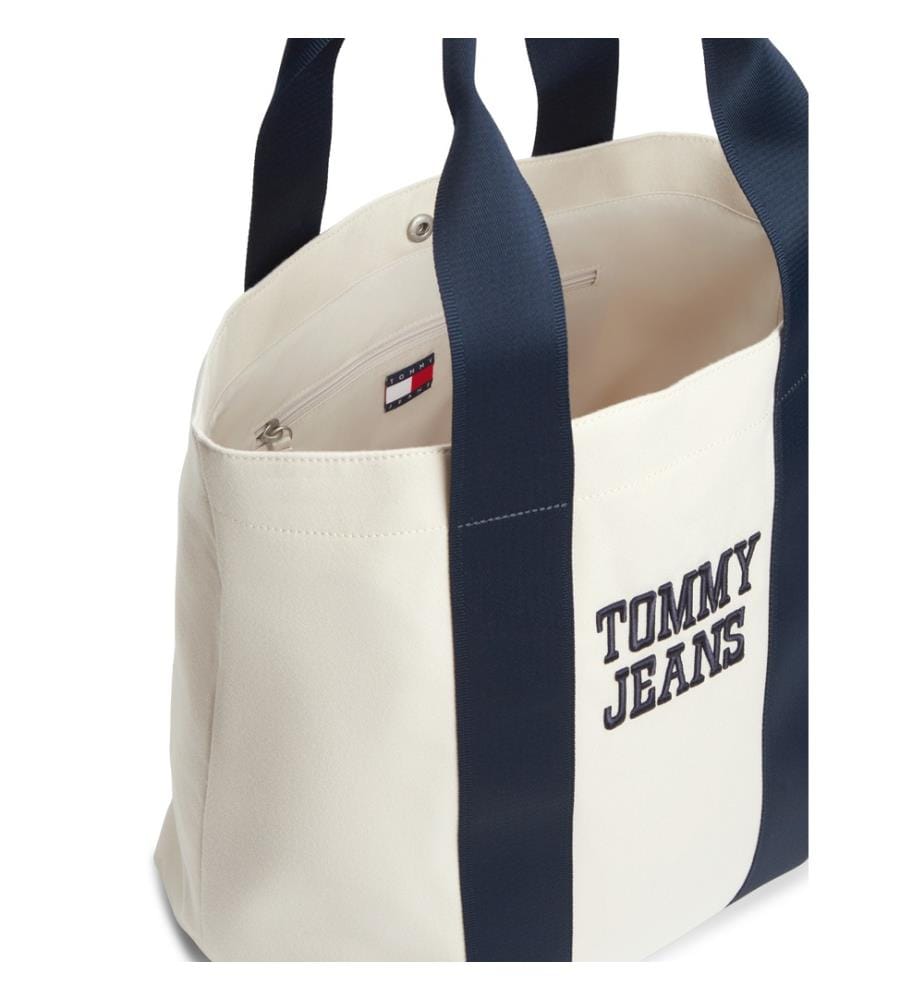 Tote Bag en Toile - Blanc et Marine