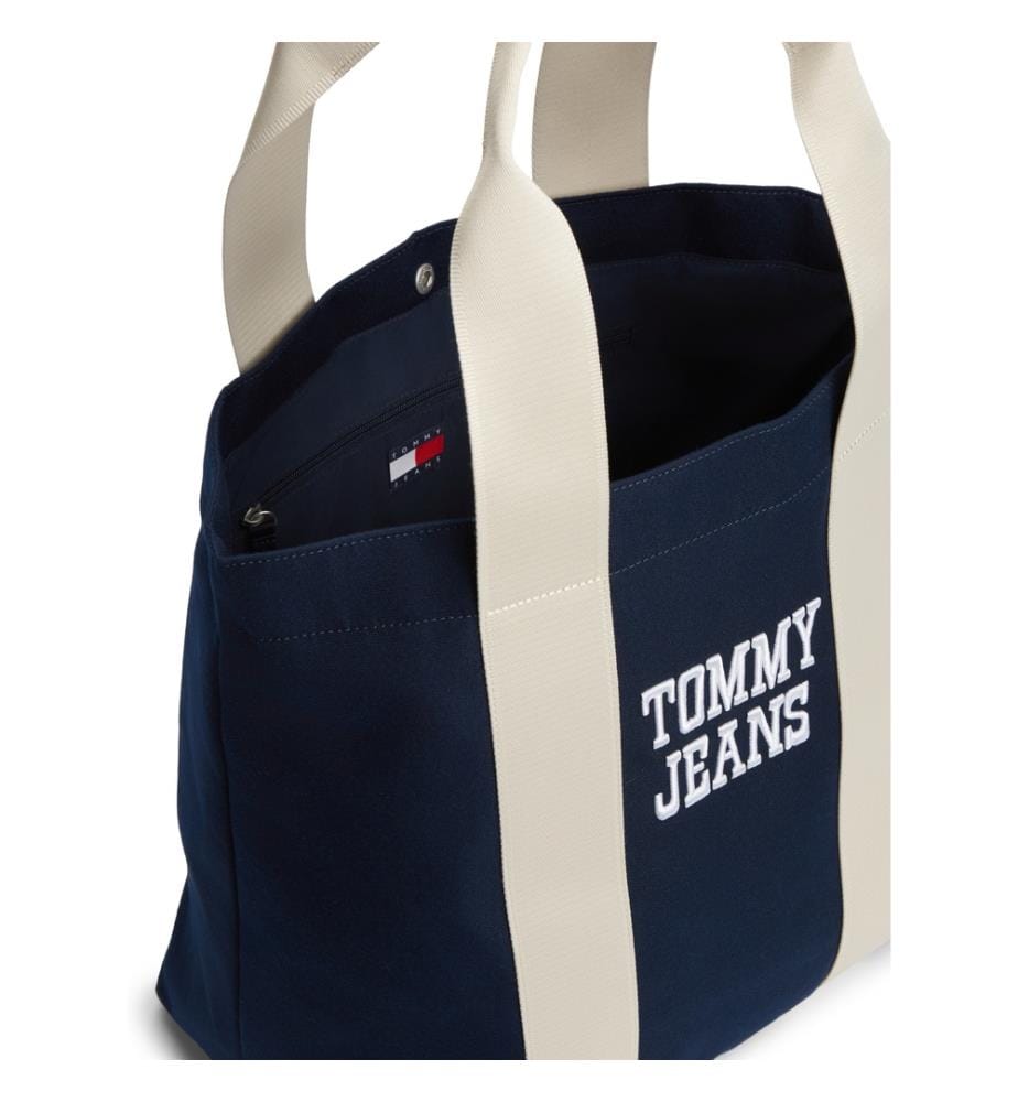 Tote Bag en Toile - Marine et Blanc