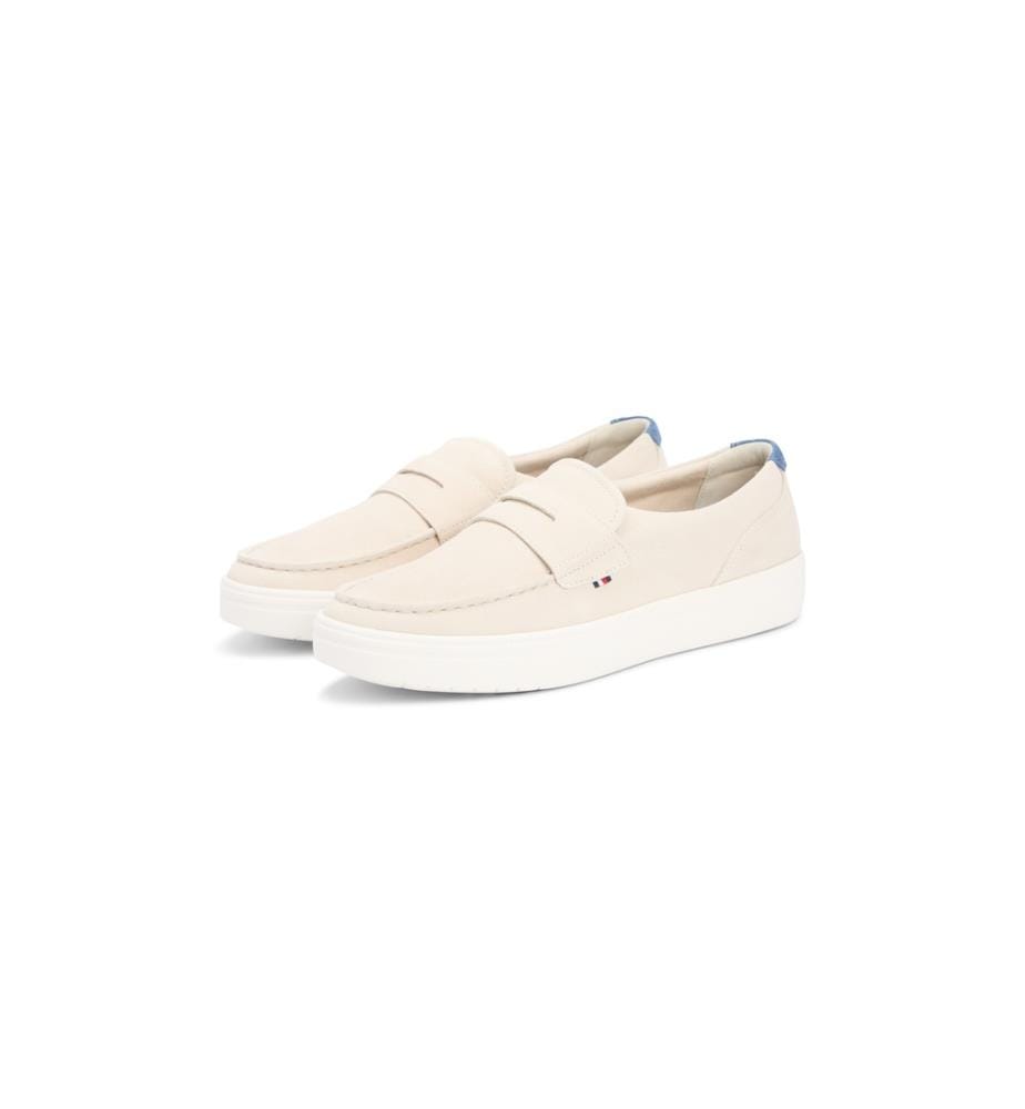 Lightweight Suede Hybrid Loafers - Light Beige
