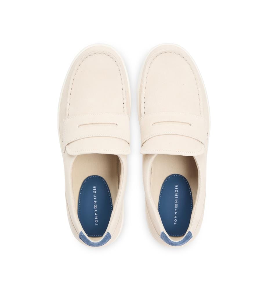 Lightweight Suede Hybrid Loafers - Light Beige