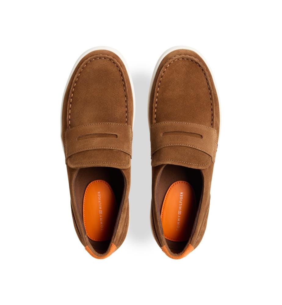 Lightweight Suede Hybrid Loafers - Brown