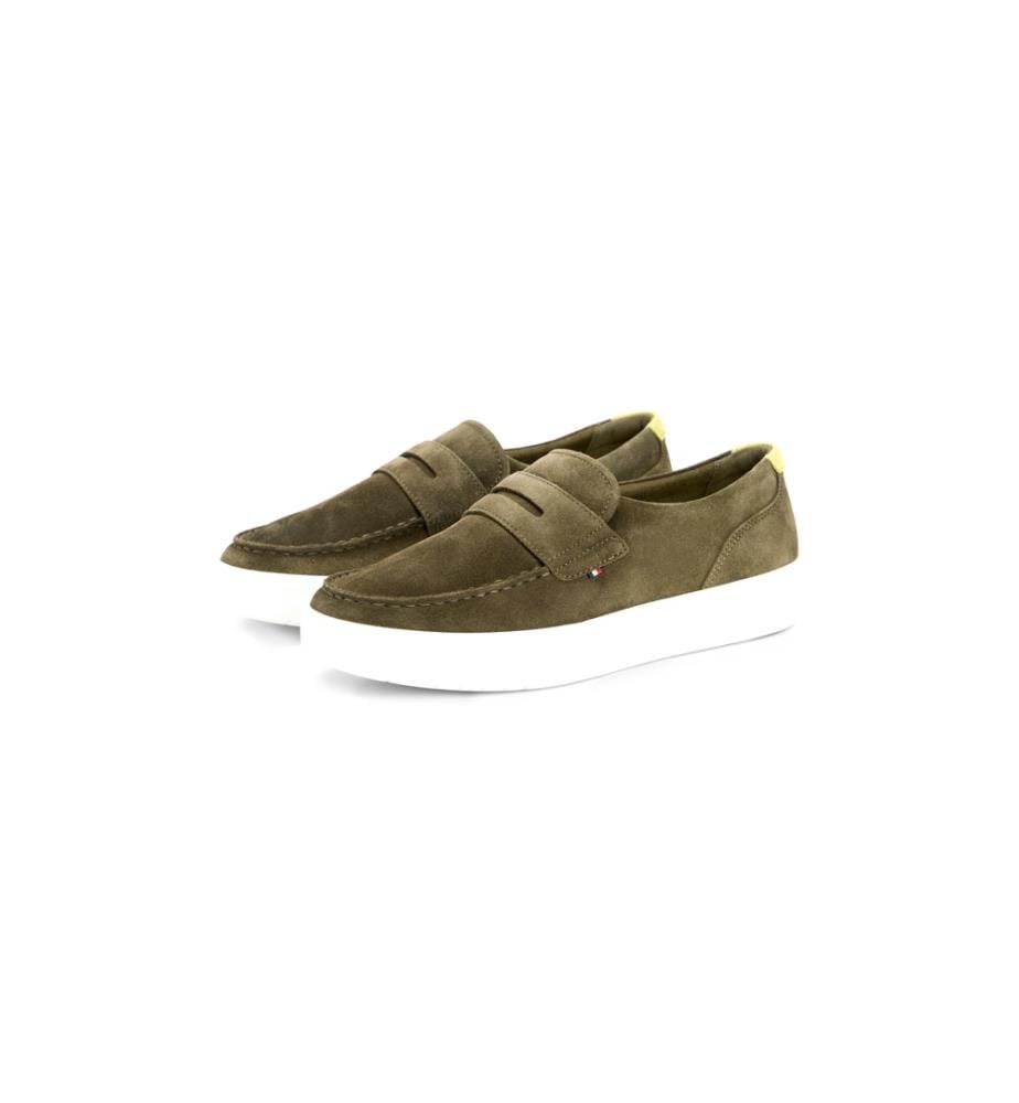 Lightweight Suede Hybrid Loafers - Khaki