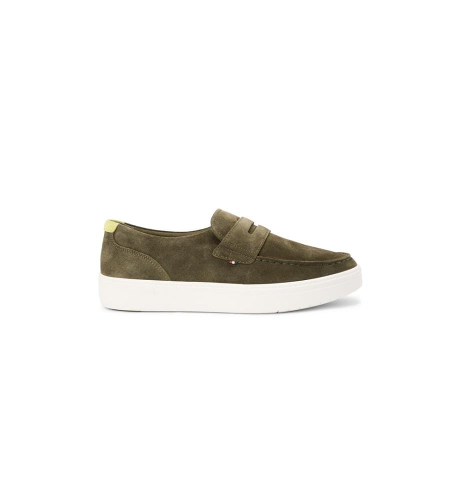Lightweight Suede Hybrid Loafers - Khaki