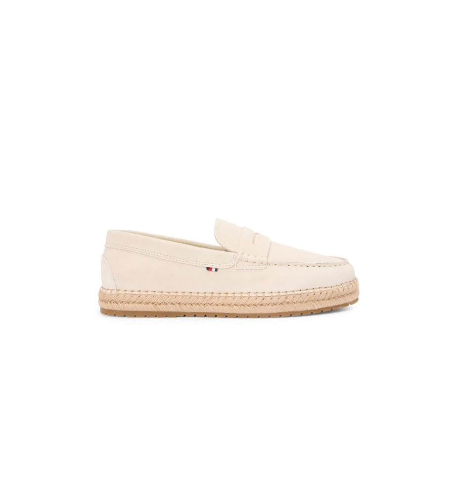 Espadrilles aus Wildleder - Hellbeige