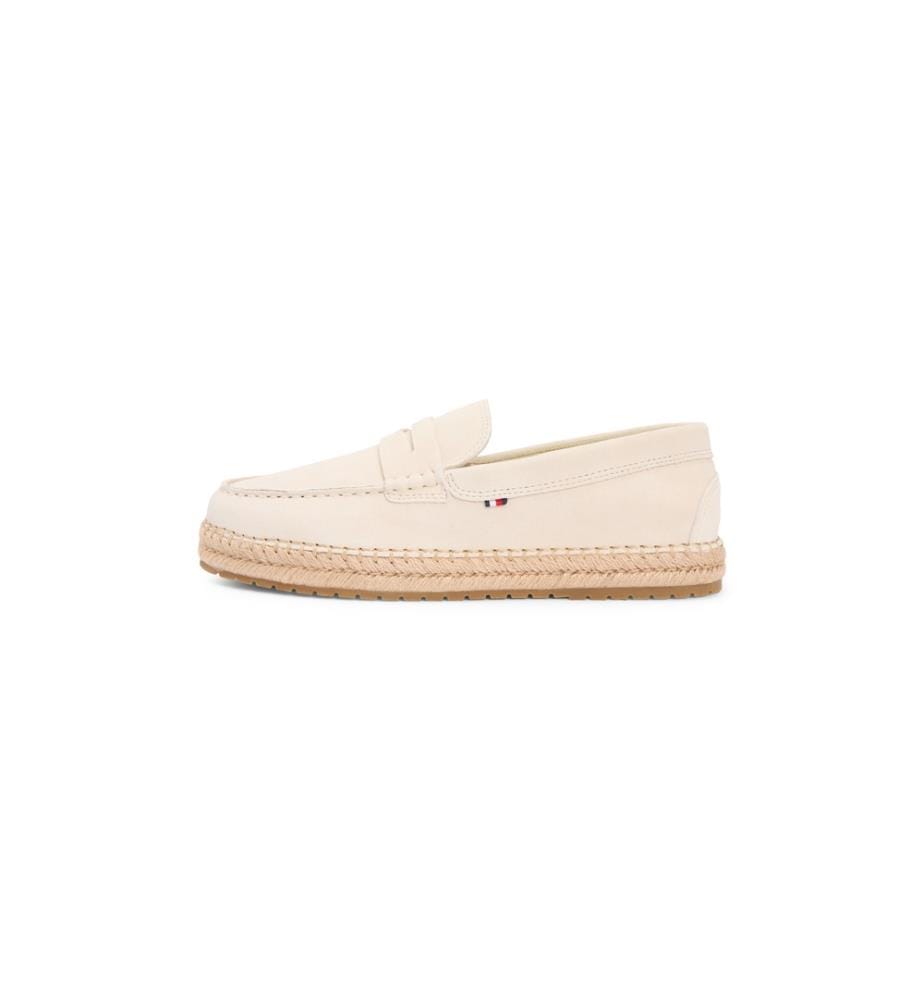 Espadrilles aus Wildleder - Hellbeige