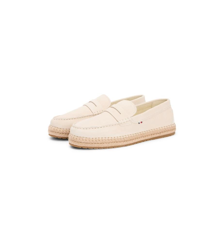 Espadrilles aus Wildleder - Hellbeige