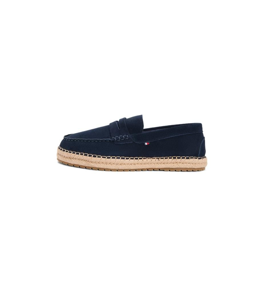 Flexible Hilfiger Espadrilles aus Leder - Schwarz