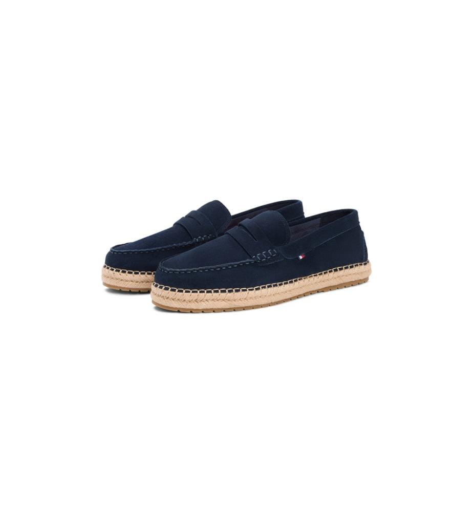 Flexible Hilfiger Espadrilles aus Leder - Schwarz