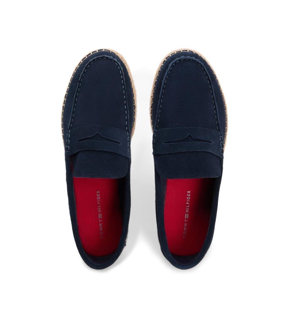 Flexible Hilfiger Espadrilles aus Leder - Schwarz