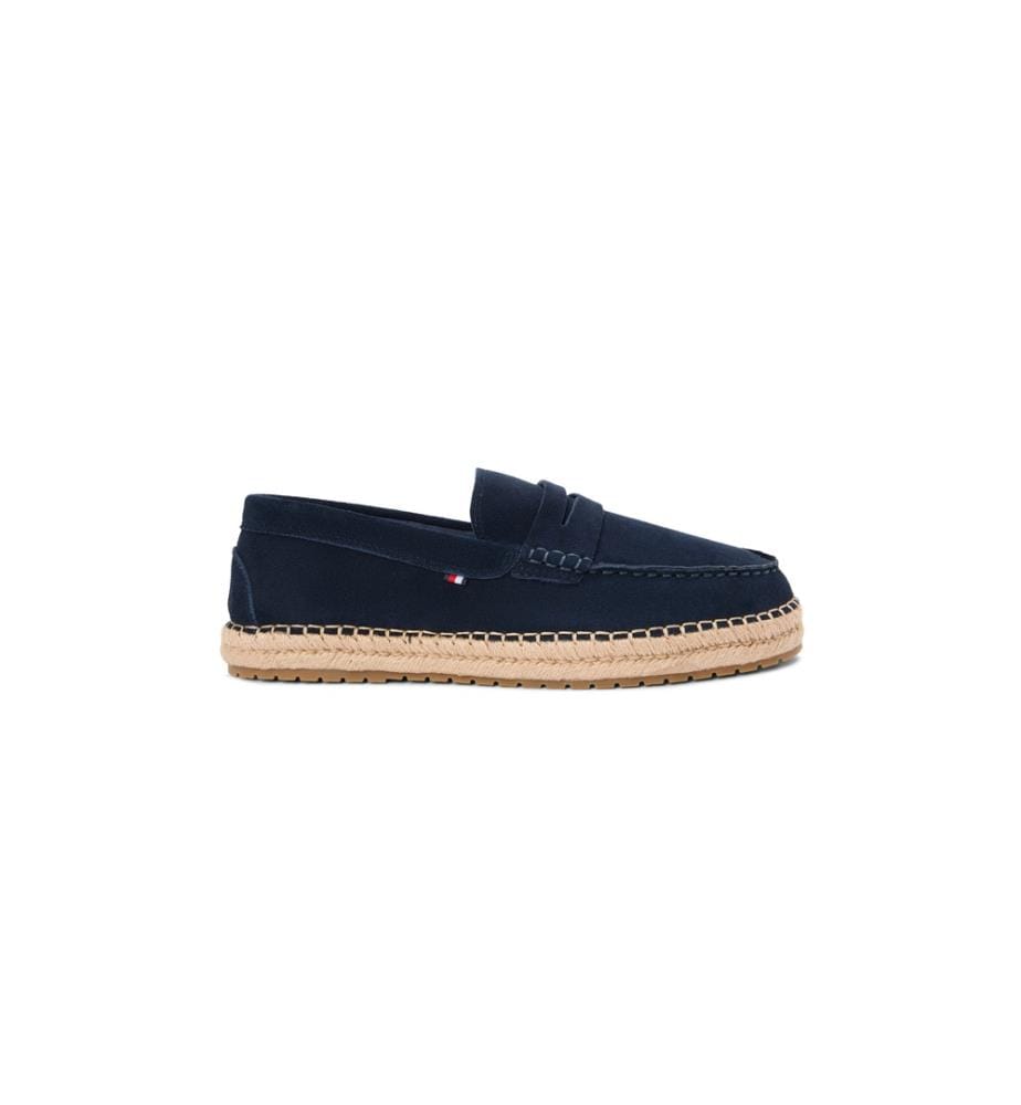 Flexible Hilfiger Espadrilles aus Leder - Schwarz